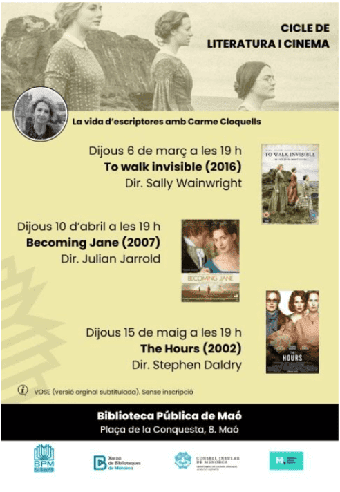 Cicle de literatura i cinema: La vida d'escriptores