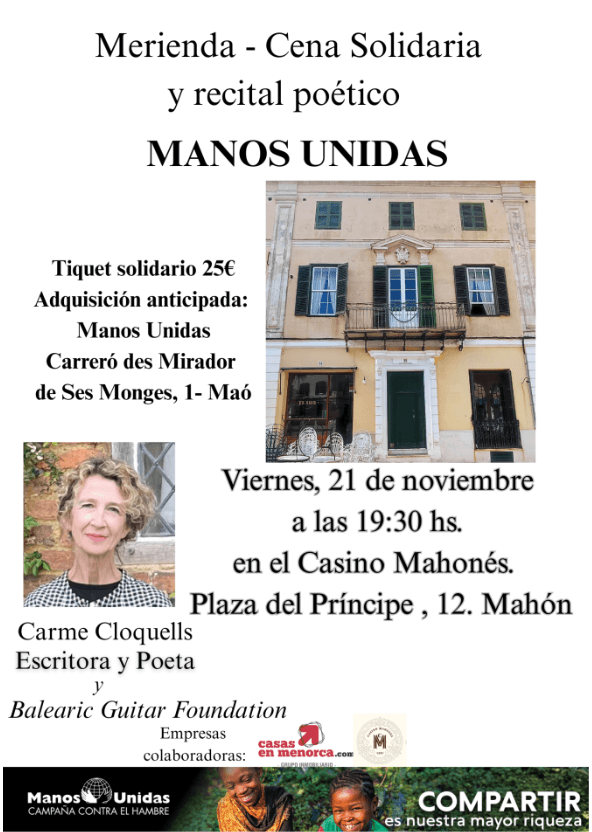 Recital solidari de poesia i relats breus